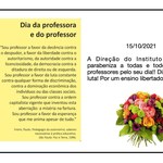 HOMENAGEM AOS PROFESSORES E PROFESSORAS