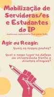 Instituto de Psicologia realiza Mobilização em prol da causa estudantil nesse dia 08/04